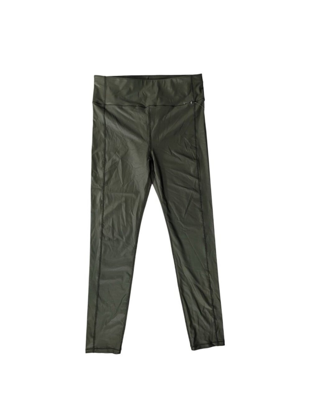 Sweaty Betty Full-Length High-Waisted Olive Green Leggings XXL Polyamide Blend